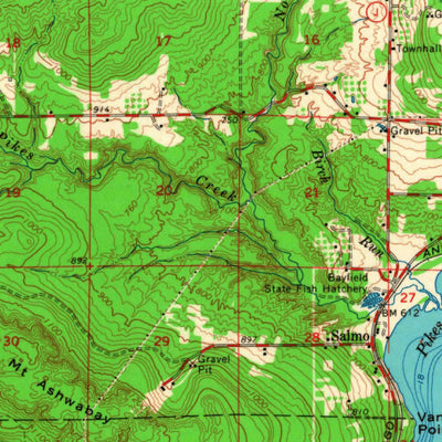 United States Geological Survey Bayfield, WI (1964, 62500-Scale) digital map