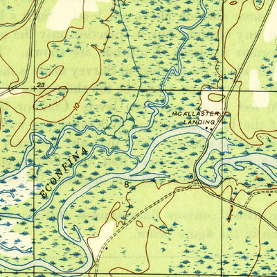 United States Geological Survey Bayhead, FL (1945, 31680-Scale) digital map