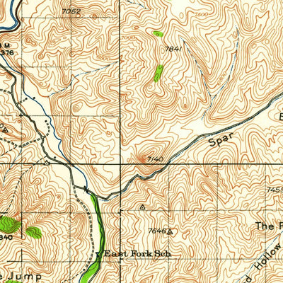 United States Geological Survey Bayhorse, ID (1929, 125000-Scale) digital map