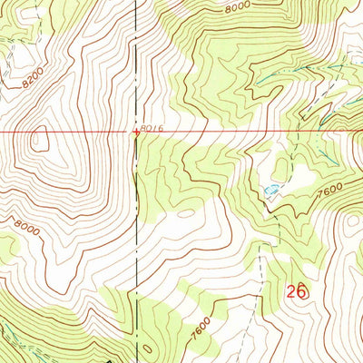 United States Geological Survey Bayhorse, ID (1963, 24000-Scale) digital map