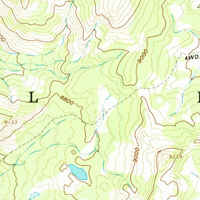 United States Geological Survey Bayhorse Lake, ID (1963, 24000-Scale) digital map
