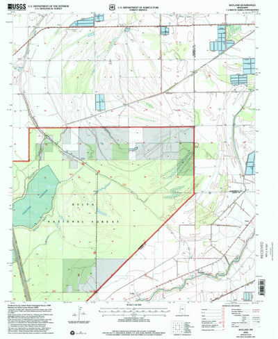 United States Geological Survey Bayland, MS (2000, 24000-Scale) digital map
