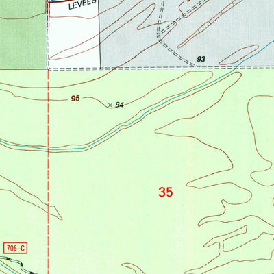 United States Geological Survey Bayland, MS (2000, 24000-Scale) digital map