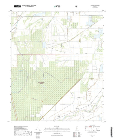 United States Geological Survey Bayland, MS (2021, 24000-Scale) digital map