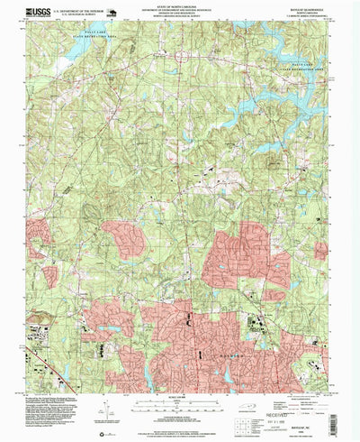 United States Geological Survey Bayleaf, NC (1993, 24000-Scale) digital map