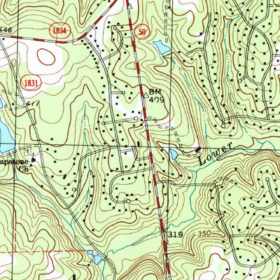 United States Geological Survey Bayleaf, NC (1993, 24000-Scale) digital map