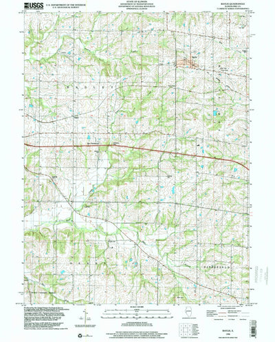 United States Geological Survey Baylis, IL (1998, 24000-Scale) digital map