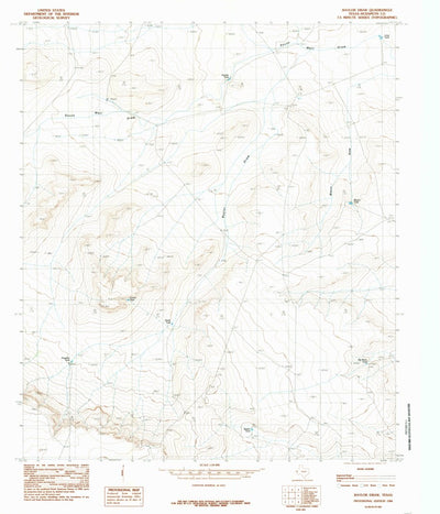 United States Geological Survey Baylor Draw, TX (1984, 24000-Scale) digital map