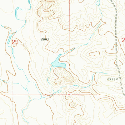 United States Geological Survey Baylor, MT (1973, 24000-Scale) digital map