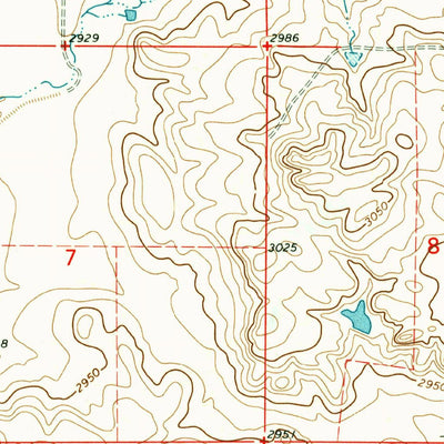 United States Geological Survey Baylor NE, MT (1973, 24000-Scale) digital map
