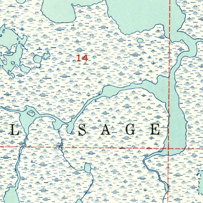 United States Geological Survey Bayou Blanc, LA (1948, 24000-Scale) digital map