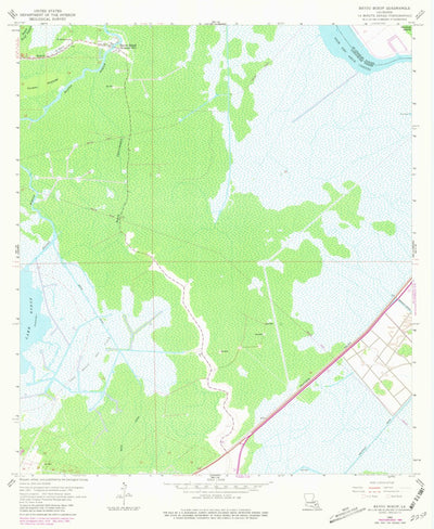United States Geological Survey Bayou Boeuf, LA (1962, 24000-Scale) digital map