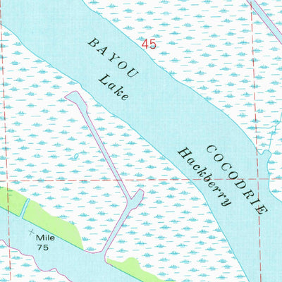 United States Geological Survey Bayou Cocodrie, LA (1964, 24000-Scale) digital map
