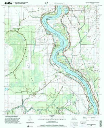 United States Geological Survey Bayou Current, LA (1998, 24000-Scale) digital map