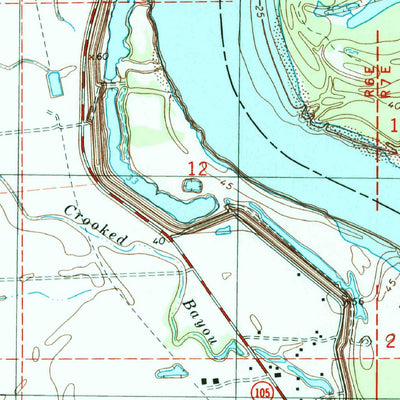 United States Geological Survey Bayou Current, LA (1998, 24000-Scale) digital map