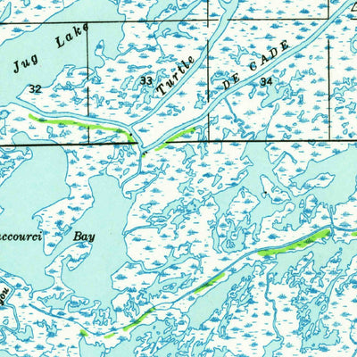 United States Geological Survey Bayou Du Large, LA (1940, 62500-Scale) digital map