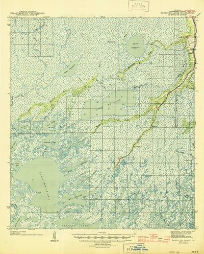 United States Geological Survey Bayou Du Large, LA (1944, 62500-Scale) digital map
