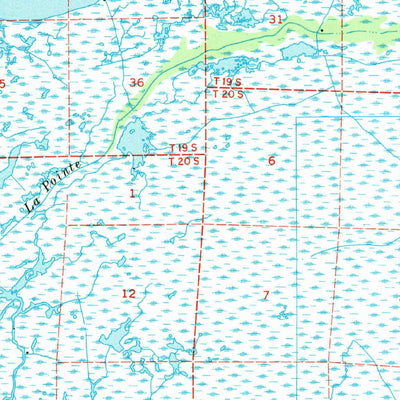 United States Geological Survey Bayou Du Large, LA (1964, 62500-Scale) digital map