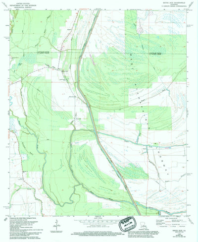 United States Geological Survey Bayou Jack, LA (1969, 24000-Scale) digital map