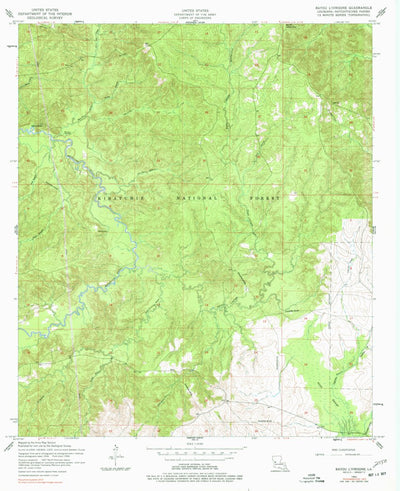 United States Geological Survey Bayou Livrogne, LA (1954, 24000-Scale) digital map