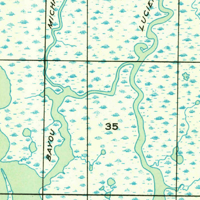 United States Geological Survey Bayou Lucien, LA (1949, 31680-Scale) digital map