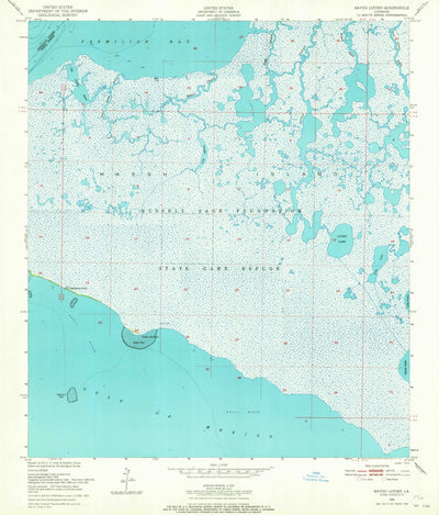 United States Geological Survey Bayou Lucien, LA (1951, 24000-Scale) digital map