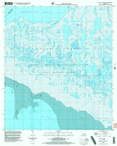 United States Geological Survey Bayou Lucien, LA (1998, 24000-Scale) digital map