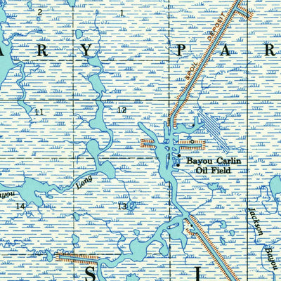 United States Geological Survey Bayou Sale, LA (1957, 62500-Scale) digital map