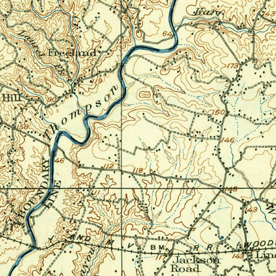 United States Geological Survey Bayou Sara, LA-MS (1906, 125000-Scale) digital map