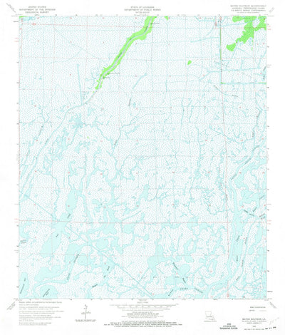 United States Geological Survey Bayou Sauveur, LA (1964, 24000-Scale) digital map