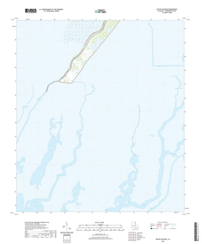 United States Geological Survey Bayou Sauveur, LA (2020, 24000-Scale) digital map