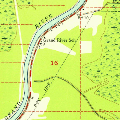 United States Geological Survey Bayou Sorrel, LA (1953, 24000-Scale) digital map