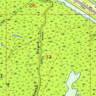 United States Geological Survey Bayou Sorrel, LA (1953, 24000-Scale) digital map