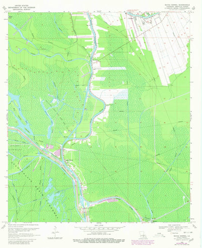 United States Geological Survey Bayou Sorrel, LA (1969, 24000-Scale) digital map