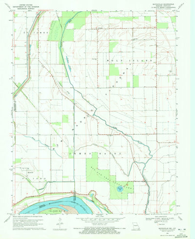United States Geological Survey Bayouville, MO-KY (1969, 24000-Scale) digital map