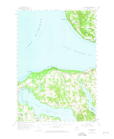 United States Geological Survey Bayshore, MI (1958, 62500-Scale) digital map