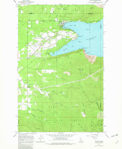 United States Geological Survey Bayview, ID (1967, 24000-Scale) digital map