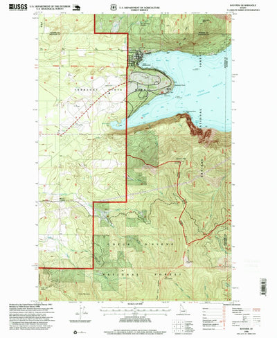 United States Geological Survey Bayview, ID (1996, 24000-Scale) digital map