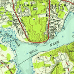 United States Geological Survey Bayville, NY-CT (1954, 24000-Scale) digital map