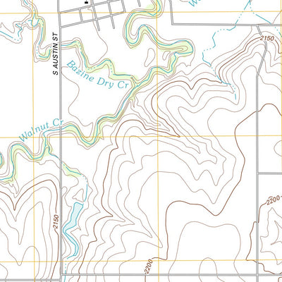 United States Geological Survey Bazine, KS (2012, 24000-Scale) digital map