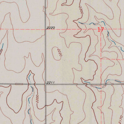 United States Geological Survey Bazine SE, KS (1970, 24000-Scale) digital map