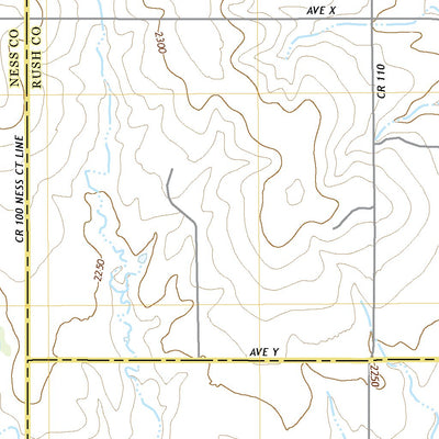 United States Geological Survey Bazine SE, KS (2022, 24000-Scale) digital map