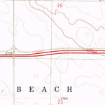United States Geological Survey Beach East, ND (1980, 24000-Scale) digital map
