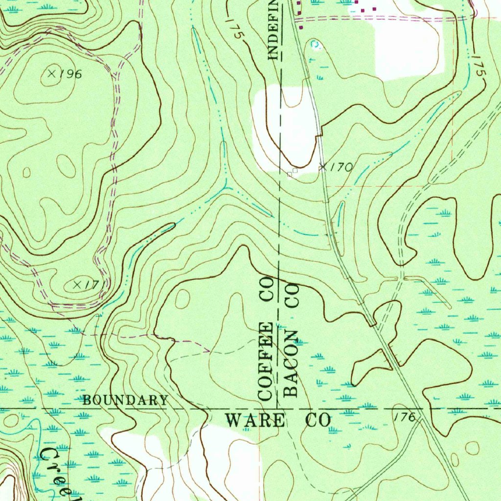 Beach, GA (1971, 24000-Scale) Map by United States Geological Survey ...