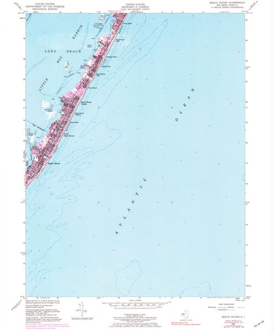 United States Geological Survey Beach Haven, NJ (1951, 24000-Scale) digital map