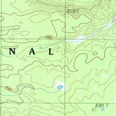 United States Geological Survey Beach Lake, WY (1986, 24000-Scale) digital map