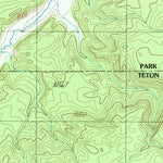 United States Geological Survey Beach Lake, WY (1986, 24000-Scale) digital map