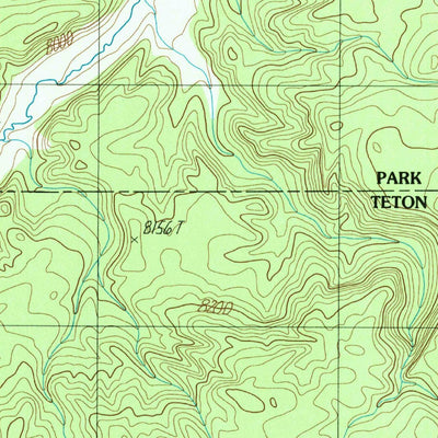 United States Geological Survey Beach Lake, WY (1986, 24000-Scale) digital map