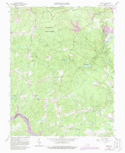 United States Geological Survey Beach, VA (1963, 24000-Scale) digital map