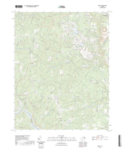 United States Geological Survey Beach, VA (2023, 24000-Scale) digital map
